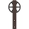 Ekena Millwork Premium Wagon Wheel Roller Hanger w/ Bolts for Barn Door for 1 3/8" Doors, Copper Vein GB60013RWCV - alternate 1